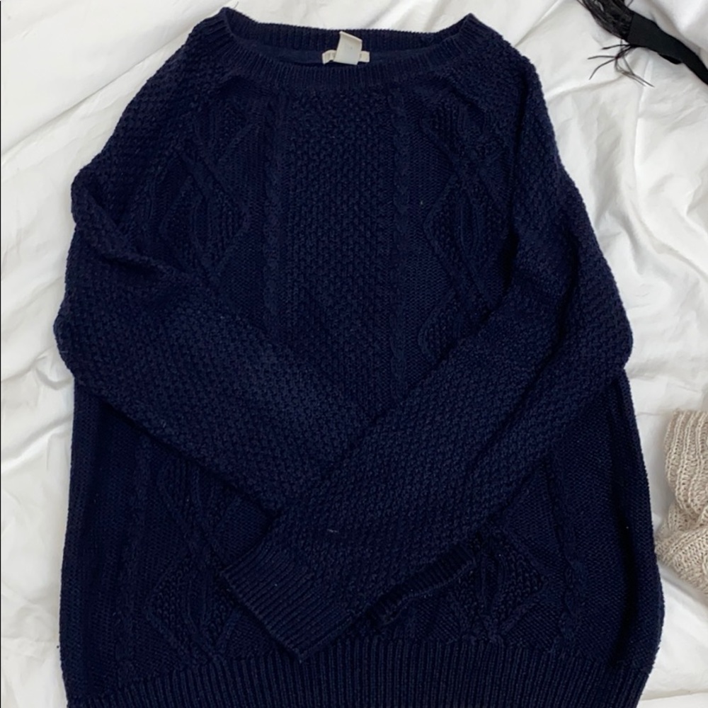 Forever 21 Navy Knit Sweater